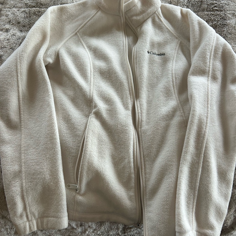 Columbia Off-White Fleece Jacket